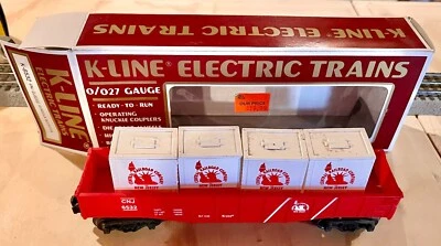 K-Line K-6532 Central New Jersey Gondola w/crates - Image 1 of 4