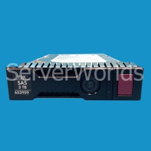  HP 653959-001 3TB 7.2K 6G DP 3.5" SAS 652766-B21 652755-003  - Picture 1 of 2