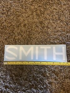Smith Optics White Sticker Decal Approx 10"