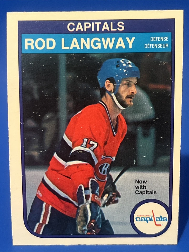 1982-83 O-Pee-Chee Rod Langway Card #368  OPC - Image 1 of 2