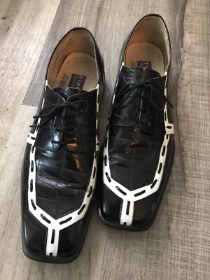 Retro Fortune From Liberty Zapatos de Cuero Ska Para Hombres 12 Rockabilly Cocodrilo Punk Foto 1 de 4