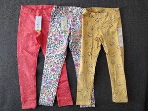 Cat & Jack Girls 3 Piece Leggings Multicolor S 6/6X - Picture 1 of 9