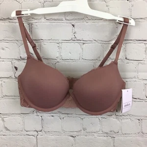 Auden Mauve Plunge Coverage Push-up Damen BH Größe 32C - Bild 1 von 2