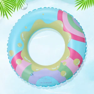Lucky Bubble Swim Rings Colorful Swim Tubes Rings Cute for Kids/ Youth/ Adults - Picture 1 of 24