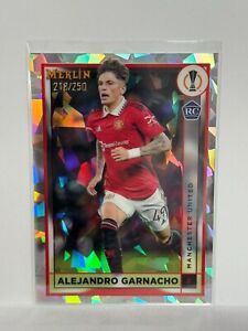 #/250 2022-23 Topps Merlin Chrome Alejandro Garnacho Atomic RC Manchester United
