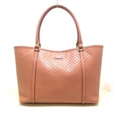 Auth GUCCI Micro Guccissima 449647 Pink Leather Women's Tote Bag