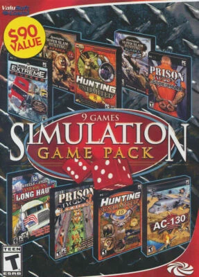 Simulation Game Value Pack 9 Sim Game Collection PC DVD ESRB Rating (Teen) - Image 1 of 2