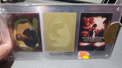 Placa de impressão autêntica Inkworks Supernatural #3 frente amarela 1 de 1  - Imagem 1 de 2