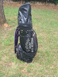 Callaway Big Bertha S2H2 Golf Cart Bag 6-Way Divider Black w/ strap, Leather - Picture 1 of 16