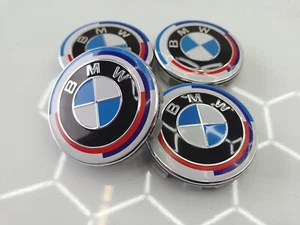 4X B M W ALLOY WHEEL CENTRE HUB CAPS 56mm G20 G22 G30 G42 F40 F80 - Picture 1 of 3
