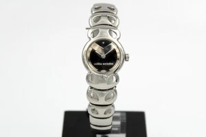 Mila Schon Watch Stainless Steel Black Dial Elegant Women NEW Casual Elegant - Picture 1 of 3