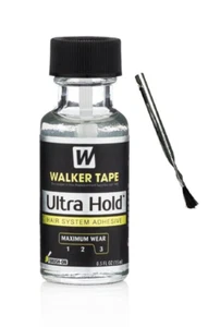 WALKER TAPE ULTRA HOLD GLUE 0.5Oz BRUSH ON LACE WIG MEN TOUPEE WITH FREE BRUSH. - Picture 1 of 3