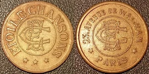 Token D'Audition - Paris - Star Songs - 23 Avenue Wagram - Picture 1 of 1