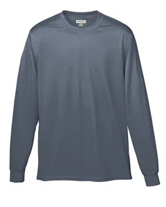 5 Pack Of Augusta Sportswear 788 Adult Wicking T Shirt Long Sleeve T-Shirt - Picture 1 of 12