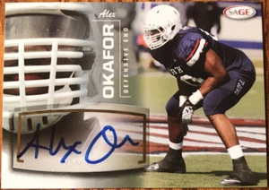 2013 SAGE Autographs Silver Alex Okafor #39 Texas Longhorns - Picture 1 of 2