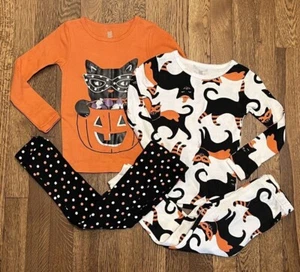 18 M 2 T Carter's Just one You 2 SETS Kürbis Halloween Schlafanzug Pyjama Mädchen - Bild 1 von 3