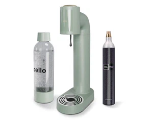 Cello Sparkling Water and Soda Maker 1L Reusable BPA-Free Water Bottle 60L Gas - Picture 1 of 12