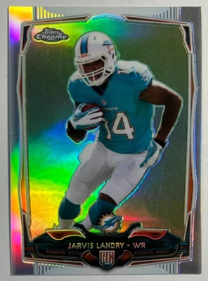 2014 Topps Chrome Football #177 Jarvis Landry RC Rookie Refractor - Image 1 of 2