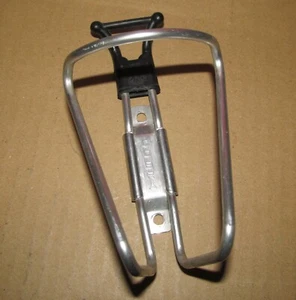 Vintage Cobra Bicycle Water Bottle Cage Silver Alloy Aluminum - Picture 1 of 5