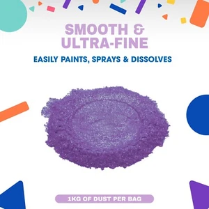 Edible Glitter Dust, Baking, Drinks and cocktails, Dust, 1kg, Lavender - Picture 1 of 2