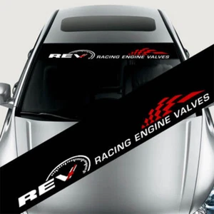 REV Car Front Windshield Banner Vinyl Decal Sticker 130x20 Sun Strip for Decor - Picture 1 of 3