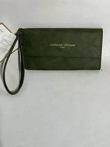 Adrienne Vittadini Studio Phone Wallet RFID Wristlet Green New - Picture 1 of 4