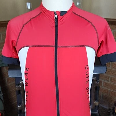 Gore Bike Wear Full Zip Red Cycling Jersey Bike Racing Size L - Image 1 of 4