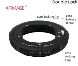 XPimage Double Locking Adapter for Leica M Lens to Hasselblad XCD X1D X2D Camera - Picture 1 of 11