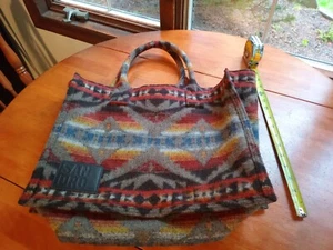 Sandro Tote Bag Canyon Aztec Geometric Multicolor Pendleton Style Nice Cond - Picture 1 of 7