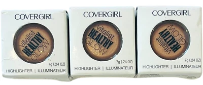 COVERGIRL Make Up Highlighter Vitalist Healthy Glow 7g / Shade 3 - LOT of 3 - Image 1 of 4