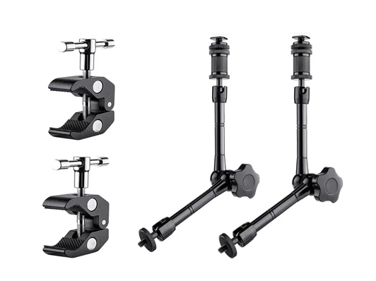 2X Magic Arm Gelenkarm 11" Zoll + Super Klemme für Kamera Monitor LED Licht - Bild 1 von 4