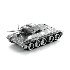 Faszination Metall Erde T-34 sowjetischer Panzer 3D Laser geschnitten Stahl Puzzle Modellbausatz - Bild 1 von 5