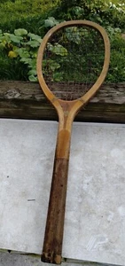 Early 1920s Wright & Dotson Comet Tennis Racquet Wood Antique - Picture 1 of 10