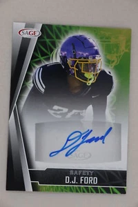 D.J. Ford - 2022 Sage Football High Series Rookie Autograph - Picture 1 of 1