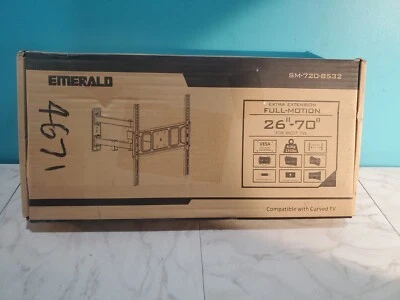 Emerald SM-720-8532 Full Motion TV Wall Mount For 26"-70" Flat Panel & Curved TV - Image 1 of 4