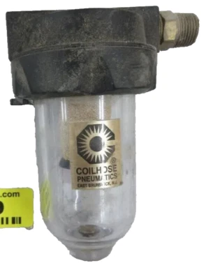 SAMPLE Coilhose Pneumatics Heavy-Duty Filter 3/8 " Thread W/Metal Bowl Guard USA - Image 1 of 4