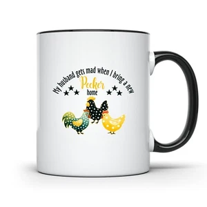 FUNNY CHICKEN 11 OUNCE FUNNY COFFEE MUG CUP - Picture 1 of 7