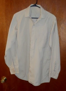 Vintage 50s US ARMY Military Khaki Uniform Stand Up Collar Shirt 44 Chest no Tag - Picture 1 of 6