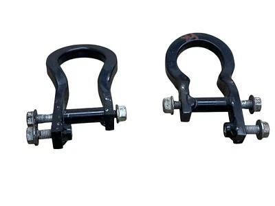 2019 2020 2021 2022 CHEVY SILVERADO 1500 FRONT LEFT & RIGHT TOW HOOK SET BLACK Foto 1 de 4