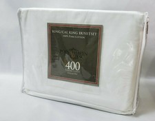 Pointehaven 400 Thread Count Pima Cotton California King Duvet Cover Set