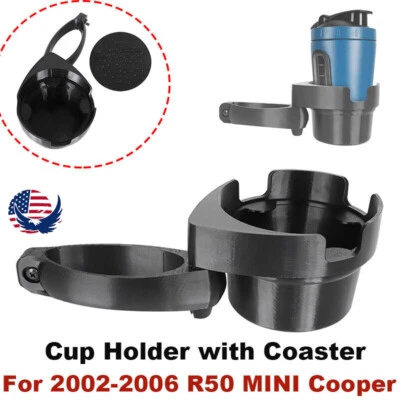 For 2002-2008 MINI Cooper R50 R52 R53 Center Console Cup Holder with Coaster  — 第 1/4 张图片