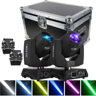 230W 7R Beam Bulb Gobo 8+16 Prism Moving Head DMX LED Stage Light Disco dj Party - Image 1 of 4