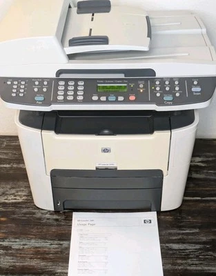 HP LaserJet 3390 All-in-One Monochrom Laserdrucker getestet 95k Seiten wenig Toner - Bild 1 von 4