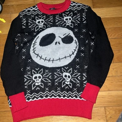 Свитер Jack Skellingto для мальчиков на Хэллоуин Nightmare Before Christmas размер M)8 - Изображение 1 из 4