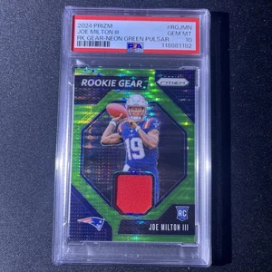 2024 Panini Prizm Rookie Gear Neon Green Pulsar #RGJMN JOE MILTON III RC PSA 10 - Bild 1 von 2