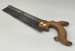 Vintage Brown & Sons Dovetail Tenon Saw Woodworking Old Tool Restoration - Foto 1 di 9
