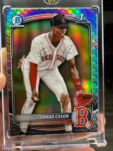 2025 Bowman Chrome Steel Metal Refractor /100 Conrad Cason - Picture 1 of 2