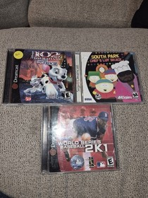 Sega Dreamcast Game Lot South Park Luv Shack 102 Dalmations World Series 2k1