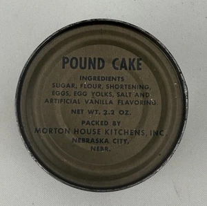 USGI Vietnam War Era 1970 Manufactured Loose C-Ration MCI Pound Cake Can - Picture 1 of 4