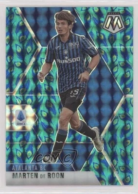 2020-21 Panini Mosaic Serie A Choice Peacock Mosaic Prizm Marten de Roon #19 - Image 1 of 2